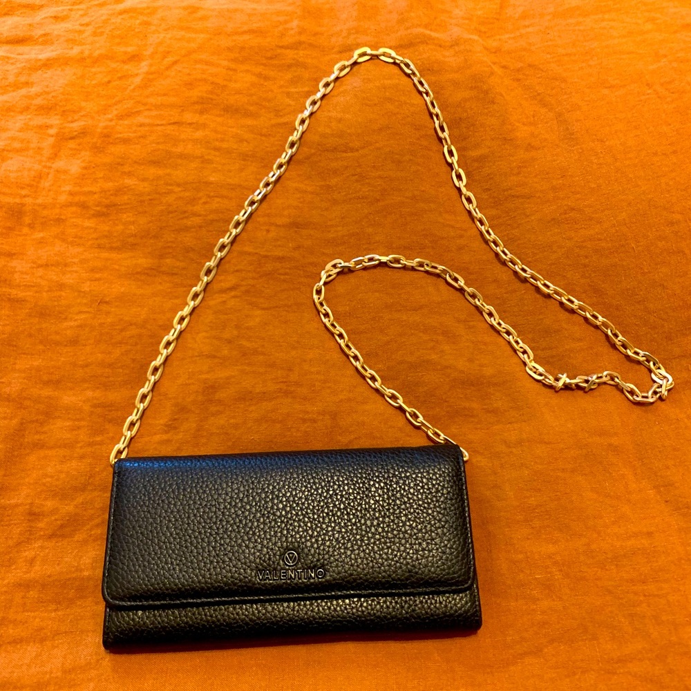 Valentino Leather Cross Body Clutch. Like new.
